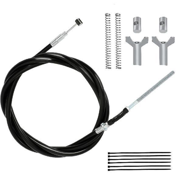 Комплект троса заднего ручного тормоза TRX350, совместимый с Fourtrax 300 Rancher 350 400 420 2000-2006 Foreman 400 500 Rubicon 500 Запчасти для квадроциклов, стояночный тормоз