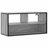 TV Stand in Grey Sonoma 80 x 31 x 39.5 cm Made of Particleboard and Metal