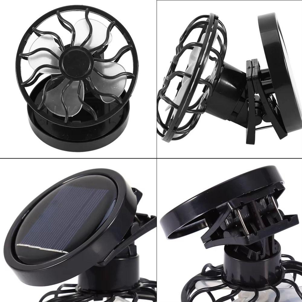 Handsfree Mini Solar Fan Solar Energy Panel Outdoor Solar Fan Lightweight Small Air Cooler  Summer