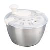 Stainless Steel Salad Spinner 5L Multifunctional Lettuce Spinner Vegetable Dryer with Lid Drain