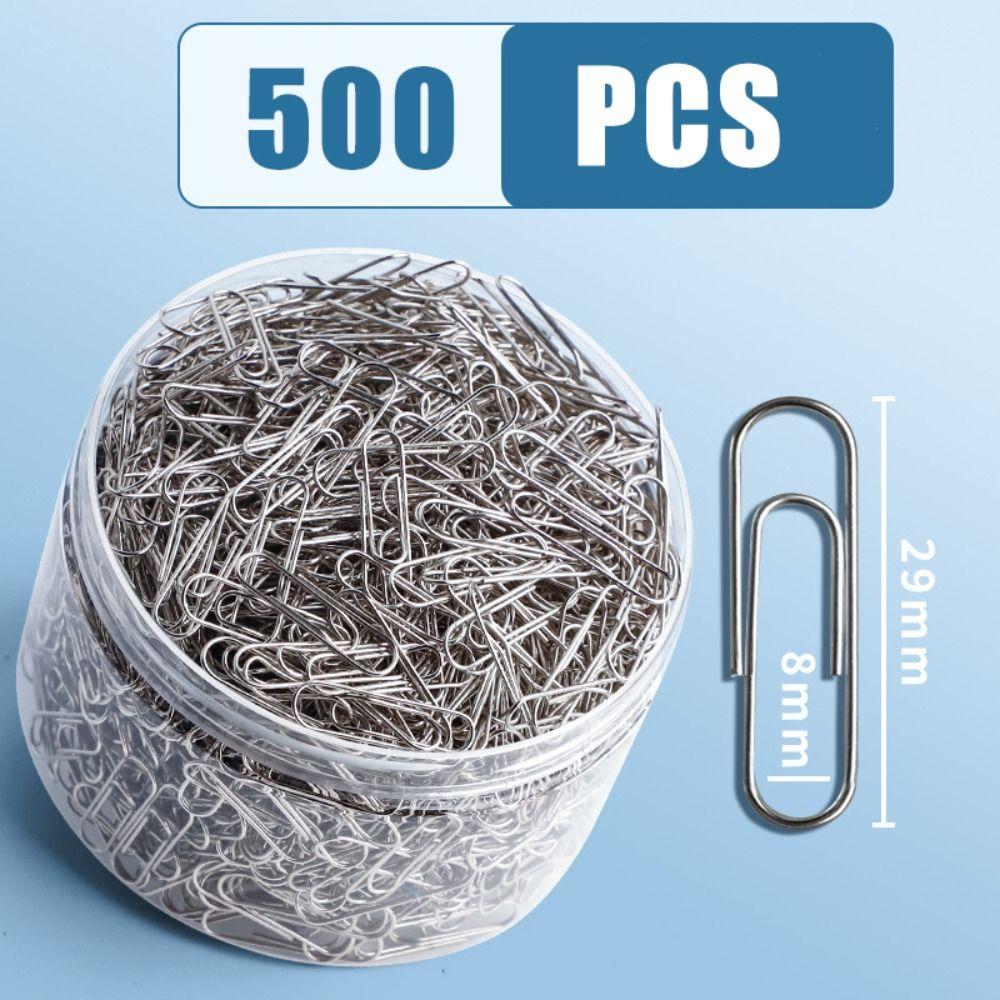 160/500PCS Stationery Paper Clips Morandi Paper Organizer Colorful File Bookmark