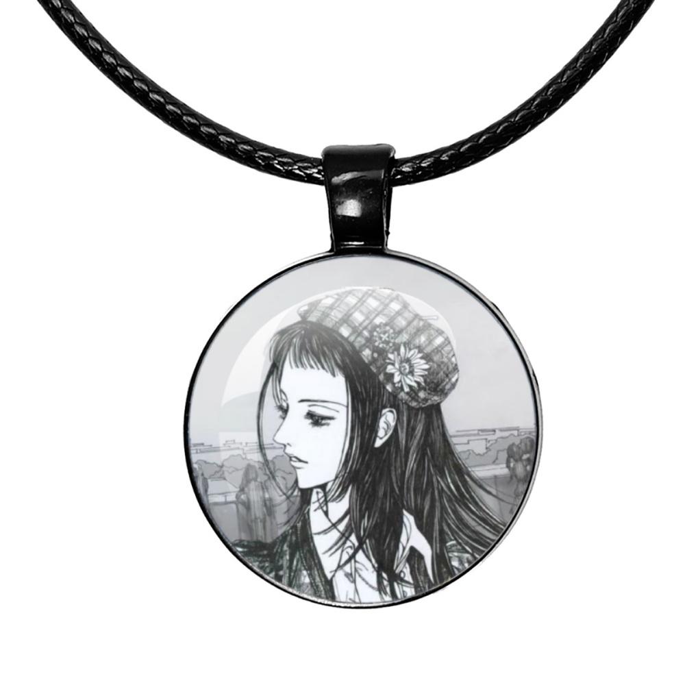 Ожерелье Paradise Kiss Аниме Юкари Хаясака Мивако Сакурада Черная веревочная цепочка Стеклянный кулон Ожерелье Шарм Украшения Подарок