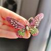 Exaggerated Clothing Alloy Diamond Rhinestone Butterfly Brooch Girl Cute Pin Fashion Popular Brooch Accessories
