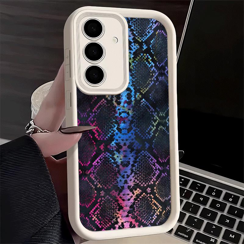 Модный мягкий чехол для телефона с узором под змеиную кожу для Samsung Galaxy A17 A16 A26 A36 A56 A15 A25 A35 A55 A14 A24 A34 A54 A13 A23 A33 A5