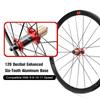 Колесная пара для шоссейного велосипеда, 700C, ультралегкая углеродное волокно, 120 децибел, 40 мм/1,57 дюйма, светоотражающая полоса, V/C тормоз