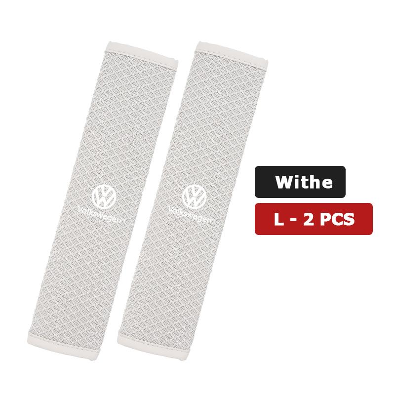 Valve Stems Caps Car Ice Silk Material Safety Belt Shoulder Pad Protective Cover For Volkswagen VW Scirocco Passat Polo B5 B6 B7 zq1