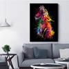 Modern Color Graffiti Ferocious Tiger Wall Art Canvas Painting Living Room Study Home Decoration Pictures Posters and Prints