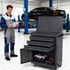 3 Drawers Tool ChestAssembled Rolling Chest with Wheels Detachable Top Box Cabinet for Repair Room Workshop Warehouse Garage
