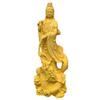 ORIJIRI Buddhist Statue, Kannon Bodhisattva, Wood Carving, Kannon Statue, Dragon-riding Kannon, Boxwood, High-Quality Wood Carving, Buddhist Art,