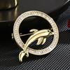 Senior Brooches Flower Leaf Brooch Pins for Women Suit Pendant  Fashion Brooches Jewelry