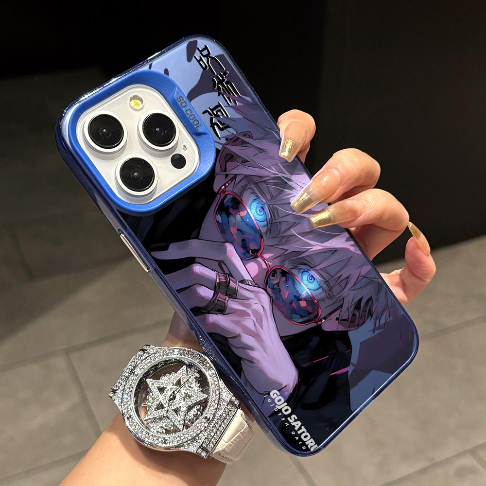 Чехол для телефона Jujutsu Kaisen Годжо Сатору для Xiaomi Poco X7 X6 X5 X3 F7 F6 F4 F3 GT Pro 4G 5G Матовый Серебряный Жесткий Чехол