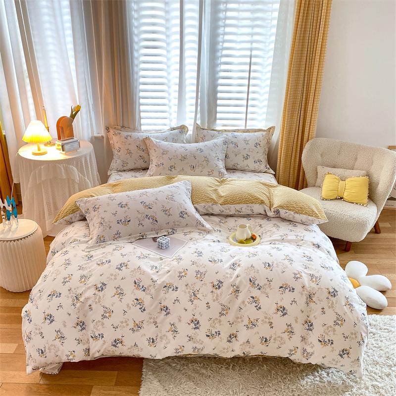 Комплект постельного белья Chinoserie Blossom Cotton Reversible Duvet Cover Set King Queen Double Full Twin Single Size