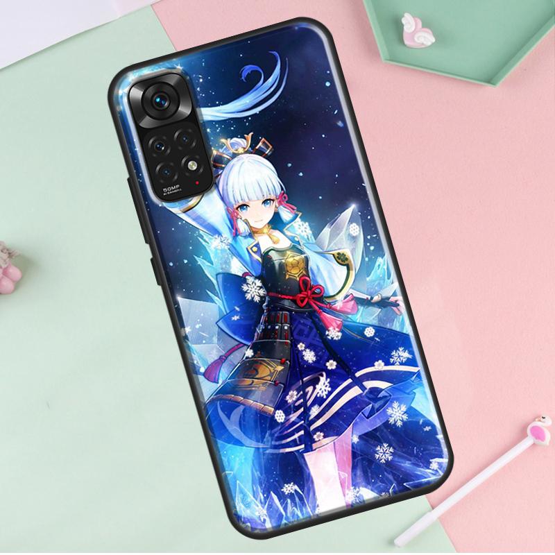 Камисато Аяка Genshin Impact для Redmi Note 12 Pro Plus Чехол для Redmi Note 10 8 9 11 Pro 12S 11S 10S 9S 9C 10C 12C Чехол