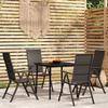 VidaXL 5-Piece Garden Dining Set Outdoor Dining Furniture Table and Dining Chairs Patio Terrace Furniture 3099108