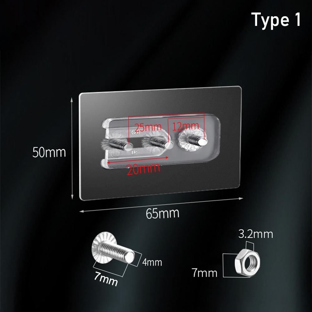 Без перфорации Двойное отверстие Винты Наклейка На Стену Вешалка Для Фотоаппарата Гвоздь Бесплатные Наклейки