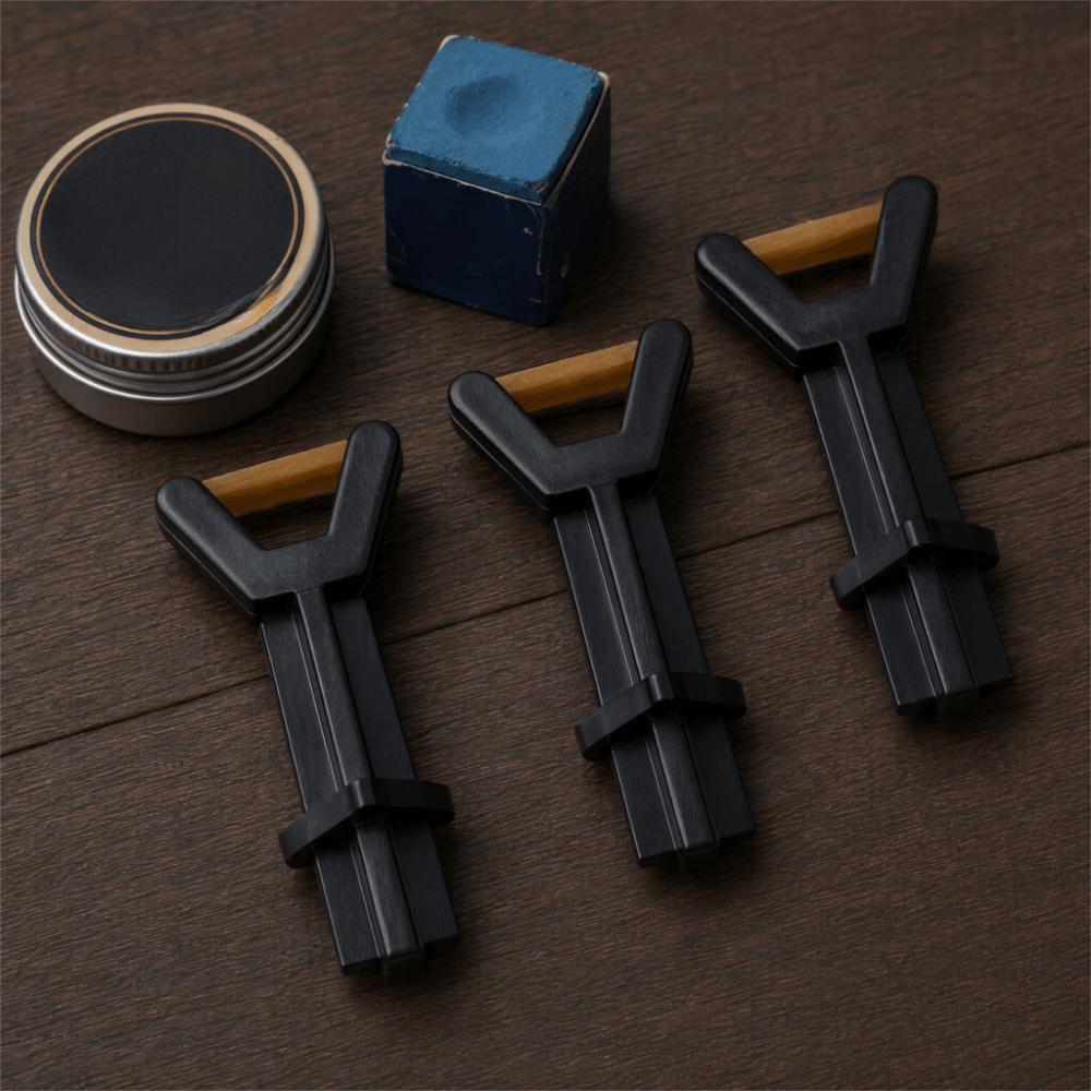 3PCS Cushioned Contact Pads Cue Tip Clamp Elastic Band Billiard Cue Tip Clamp Snooker Accessories
