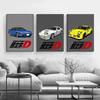 Плакат Initial D Аниме Инициал Дрифт Автомобиль AE86 ТАКУМИ Jdm Автомобиль Настенное Искусство Каваи Декор Комнаты Качественная Холщовая Картина Украшение Дома