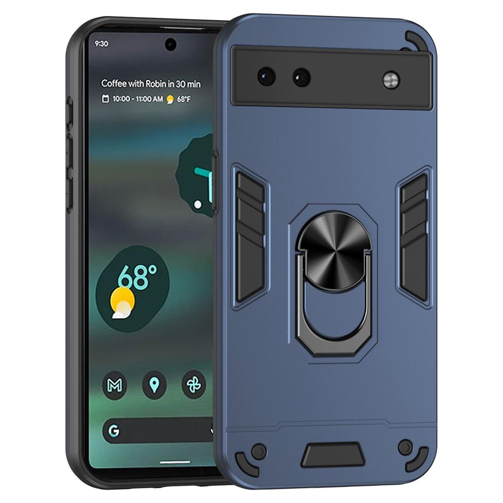 Чехол для Google Pixel 6a Магнитный автомобильный держатель Чехол для телефона с кольцом-подставкой