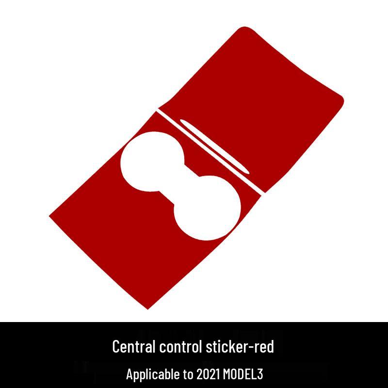Наклейка-пленка на панель консоли Tesla Model 3/Y - Обновленный дизайн