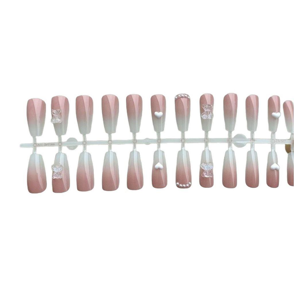 Маленький медвежонок Глиттер Румяна Аврора Градиент Нейл-арт - Сладкий Чистый Стиль Желания