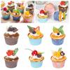 Decoration Faux Cream Cake Simulation Kitchen Artificial Fruit Cupcake Food Desserts Model