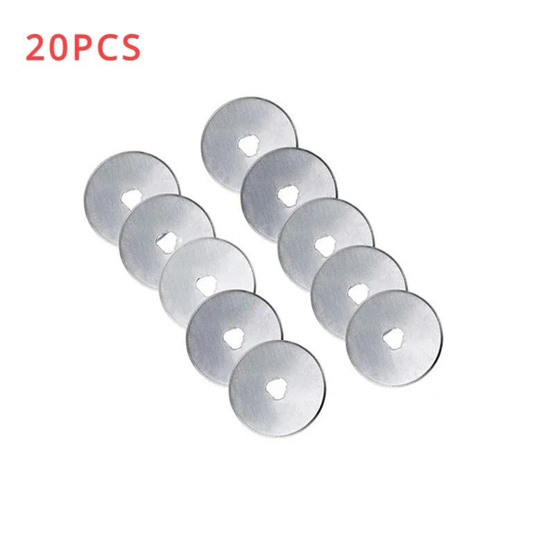 45 мм 10 шт многоцелевой вращающийся резак диск для ткани ручная квилтинговая швейная машинка рулон бумаги карбидный наконечник дисковой пилы резка