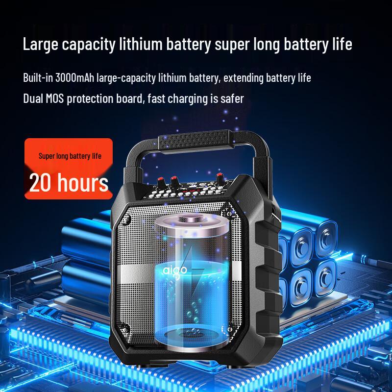 Aigo T52 Portable Bluetooth Karaoke Speaker