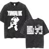 Washed Vintage Yungblud Idols World Tour Tshirt Men Women Casual Oversized Cotton T Shirt Male Hip Hop Fashion Retro Tshirts