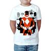 Официальная детская футболка Красный Рейнджер Команды Power Rangers Mighty Morphin Подарочная футболка