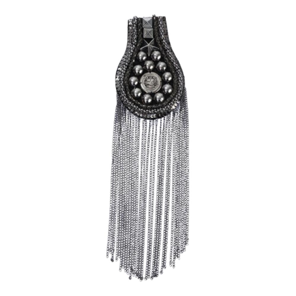 Breastpin Club Tassel Chain Epaulette Cool Jacket Vintage Brooch Stage Performance