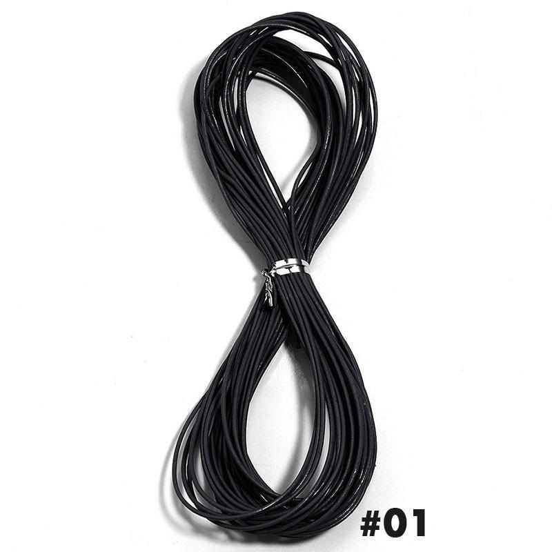 10 ярдов 1,5 мм круглый кожаный шнур из коровьей кожи Материал для изготовления ювелирных изделий Ручной работы Браслетов Для изготовления ювелирных изделий Фурнитура Шнуры для рукоделия