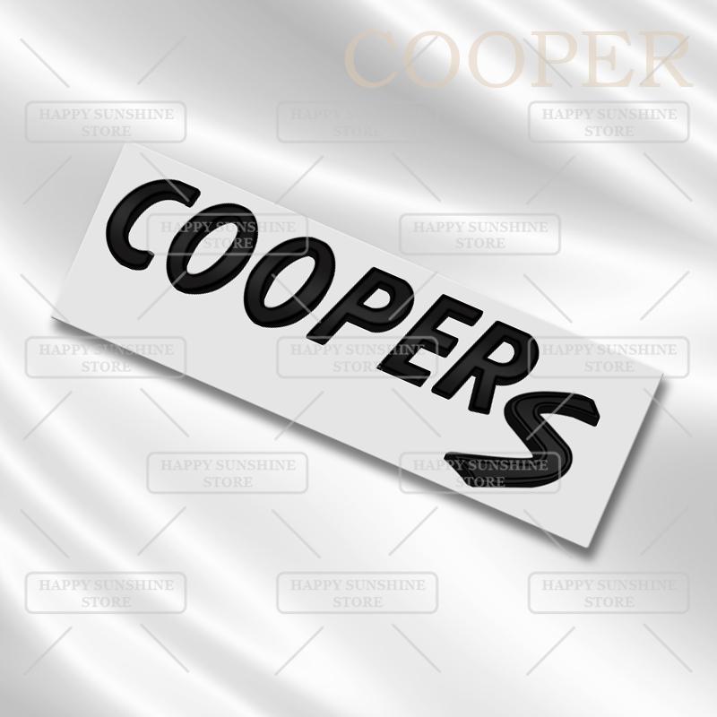 3D Металлическая Наклейка на Заднюю Дверь Багажника Cooper S D Эмблема Черными Буквами Аксессуар Декорации Кузова Автомобиля Для MINI T36 JCW