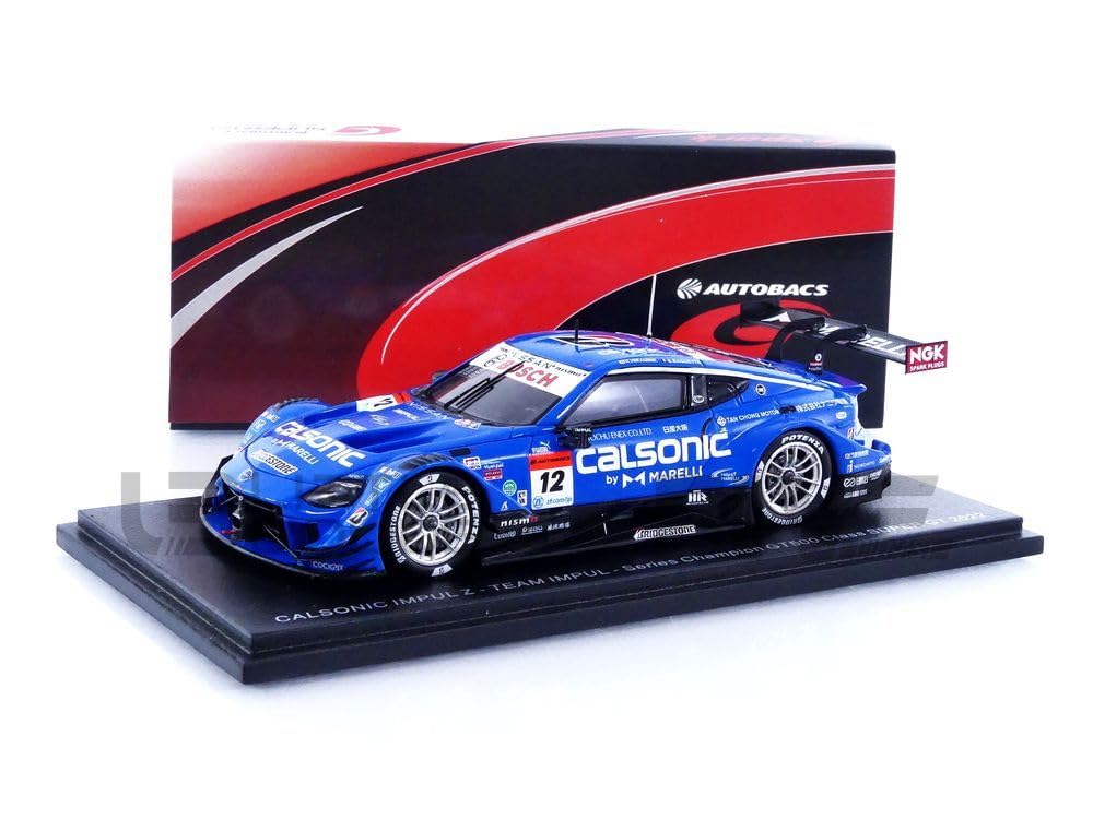 Spark Calsonic Impul Z 2022 Super GT GT500 Series Champion Kazutaka Baguette 1/43 #12 Hiramine/B.