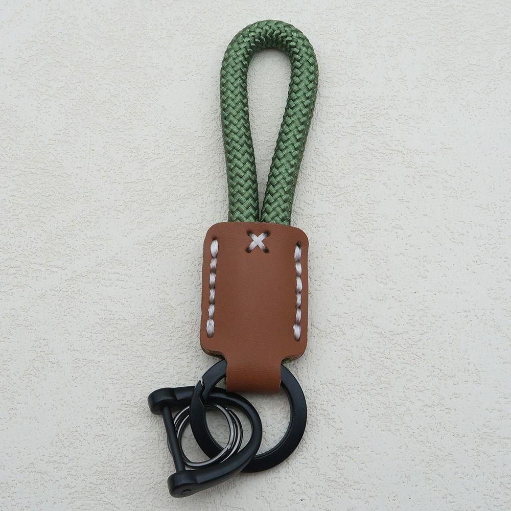 Creative DIY Leather Keychain Handmade Gift Bag Pendant Trendy Car Keychain