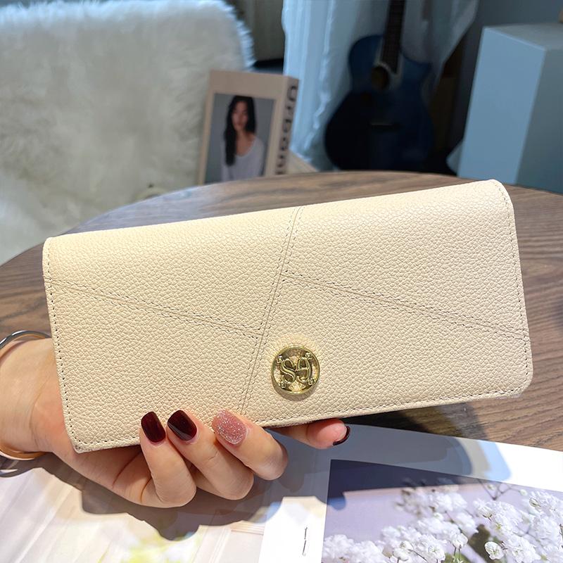 2025 настоящие кожаные женские кошельки превосходный длинный кошелек из коровьей кожи модный клатч в стиле пэчворк кошелек с буквенным принтом женский бумажник