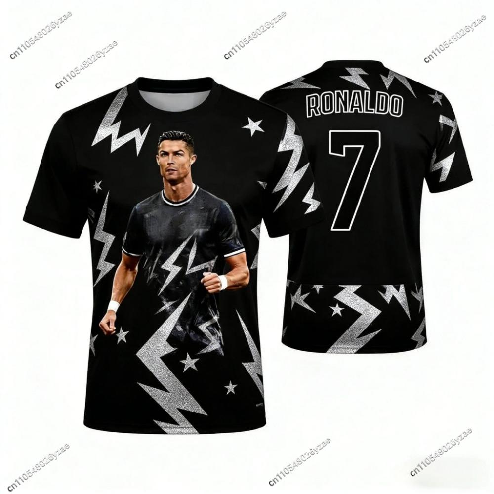 Новая Мужская Футбольная Майка Роналду № 7 Специальное Издание Футбольная Майка для Мужчин Женщин Детей Памятная Футбольная Рубашка Быстросохнущая Спортивная Одежда