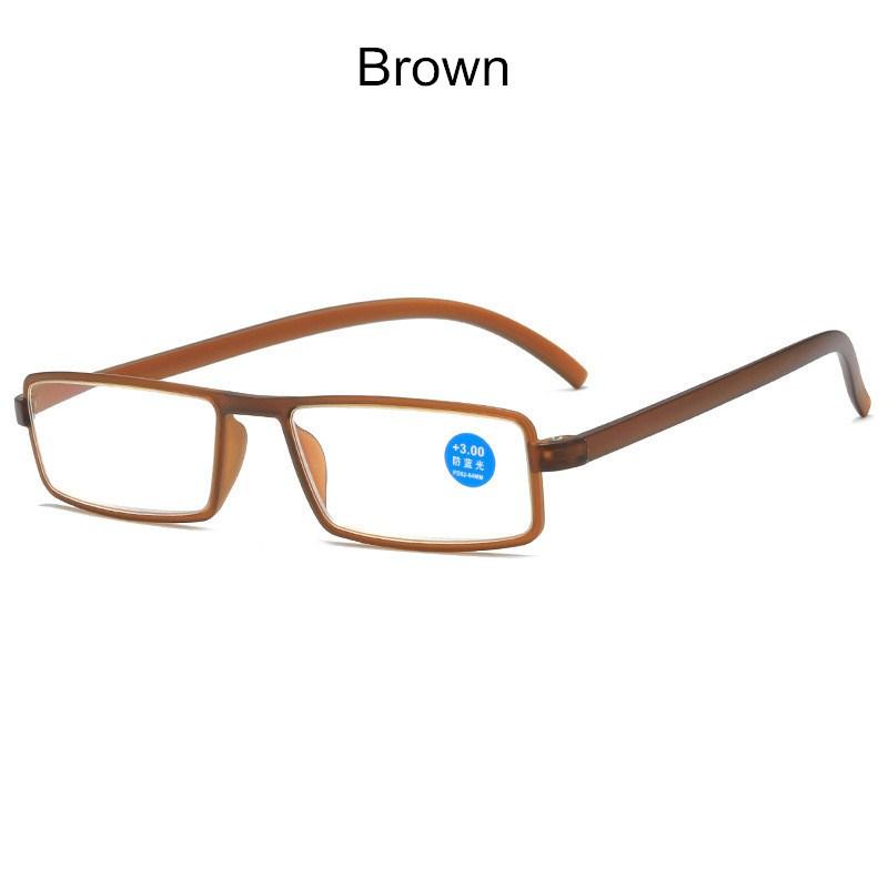 Classic Square TR90 Frame Reading Glasses Men Presbyopia Diopter Computer Hyperopia Eyeglasses +1.0 +1.5 +2.0