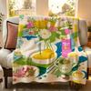 Illustrator J Jovaney Hollingsworth Throw Flannel Throw Blanket Suitable for Sofa Living Room Bedroom