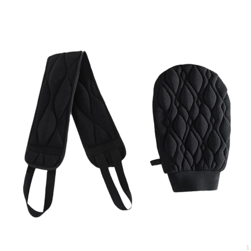2 Pieces Back Scrubber Washer Body Scrub Towels Shower Scrubbing Gloves Exfoliating