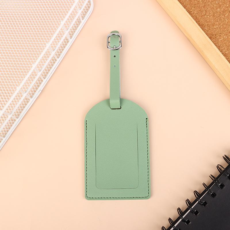 1 шт. Портативная бирка для багажа из искусственной кожи, идентификационная этикетка для чемодана, багажная доска, имя бирки, адрес, держатель для проездного паспорта