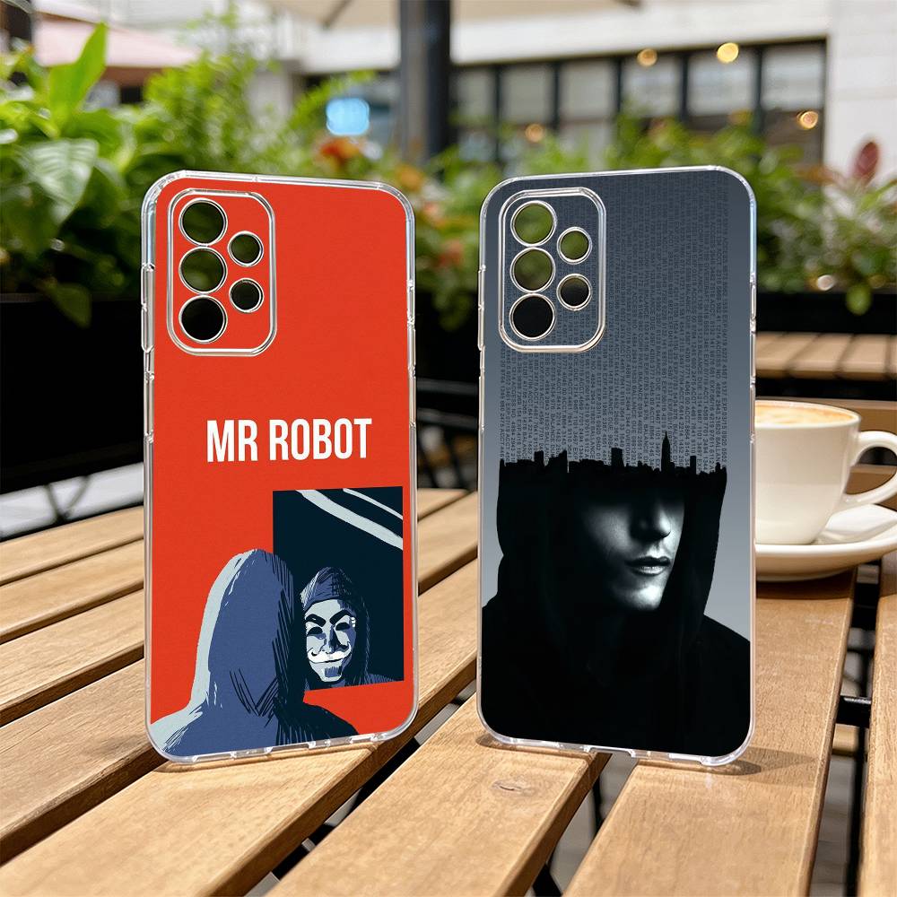 Чехол для телефона Mr R-Robot F-Fsociety Прозрачный Силиконовый Мягкий Для Samsung S25,S24,S21,S22,S23,S30,Ultra,S20,Plus,Fe