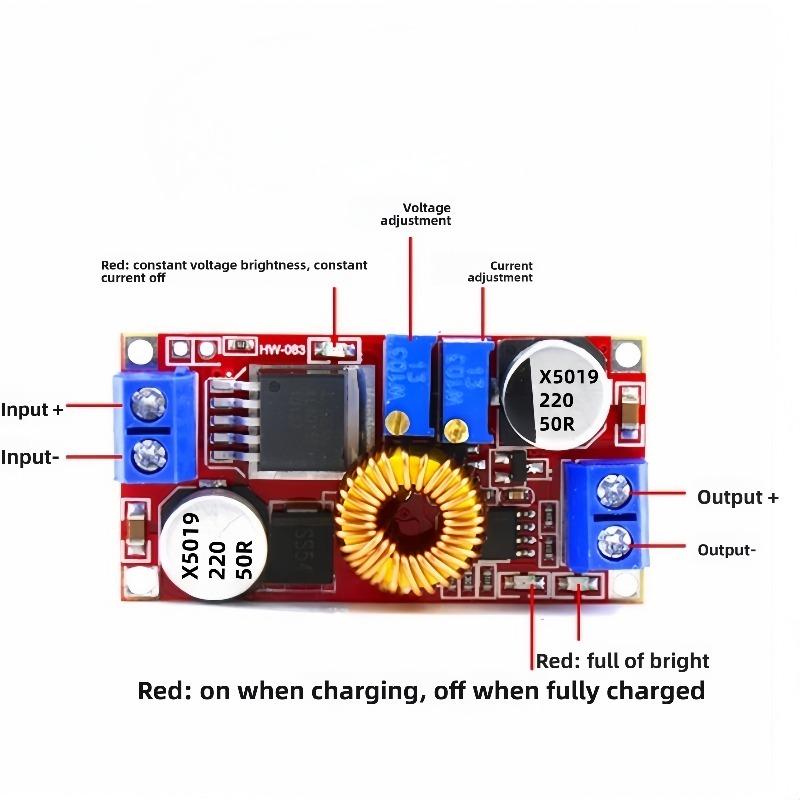 XL4015 5A 75W Buck Converter Module DC 4-38V to 1.25-36V Step Down Power Supply for LED Driver Solar Motor Controller UPS DIY