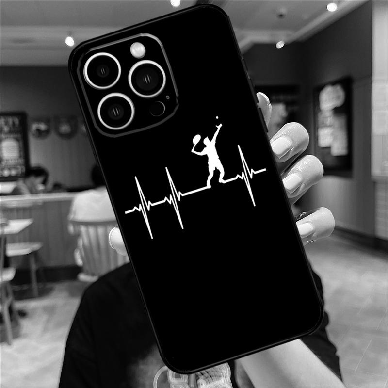 Tennis Ball Rackets Case For iPhone 17 16 14 13 12 11 15 Pro Max Mini Plus 16e 17 Air Bumper Cover Accessories