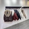 Winter New Cotton-padded Clothes Women's Short Loose Cotton-padded Clothes Women's Oversized Fur Collar Thickened Cotton-padded Jacket