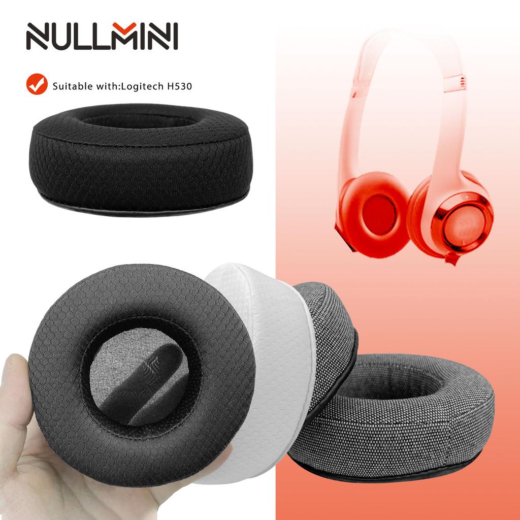 NullMini Replacement Earpads for Logitech H530 Headphones Ear Cushion Earmuffs Velour Sleeve