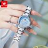 Элегантные женские кварцевые часы женские Tiffany Blue водонепроницаемые наручные часы модные керамические стальные ремешки наручные часы подарки
