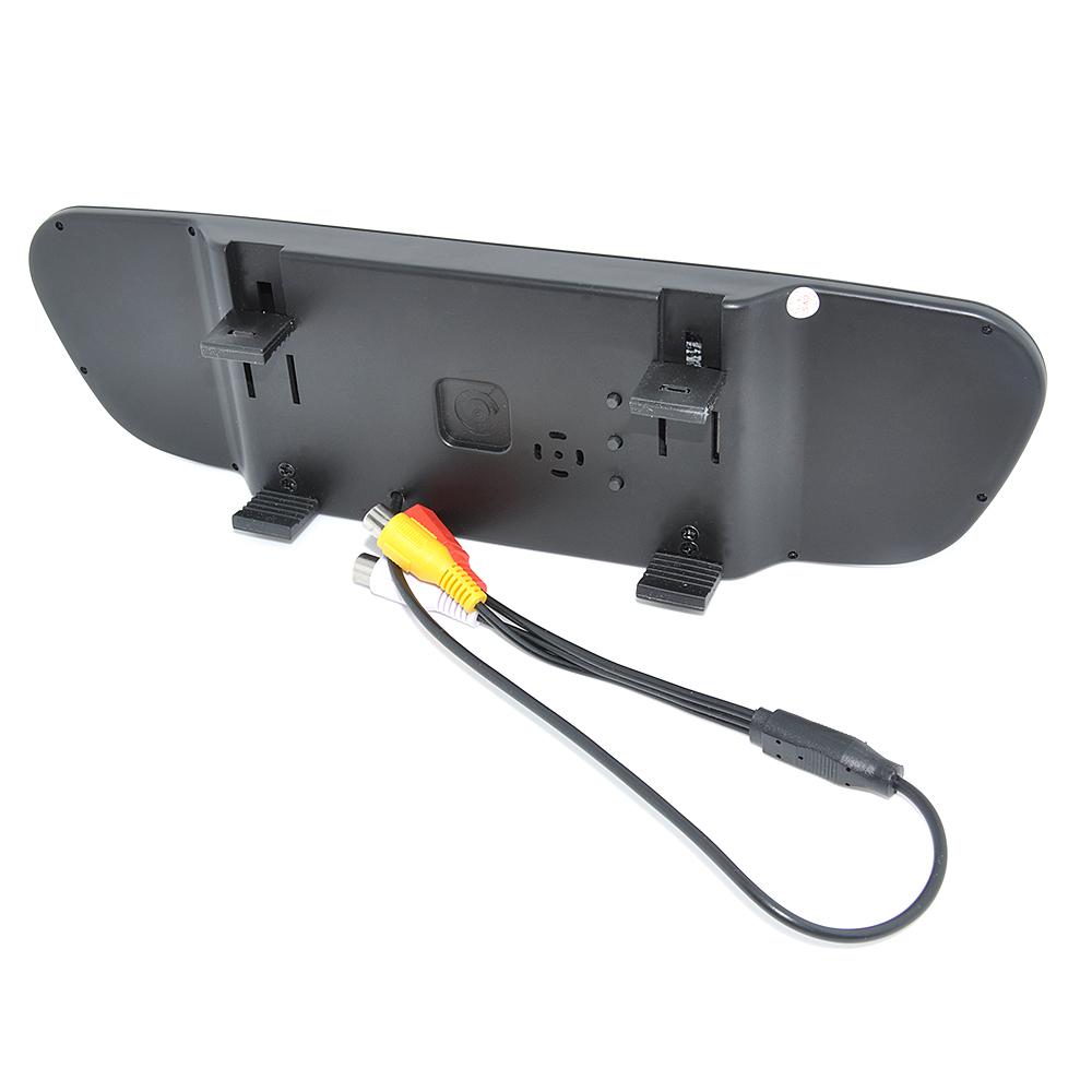 Parking Monitor, 4.3 Inch Car Mirror Monitor with Night Reversing CCD Car Rear View Camera