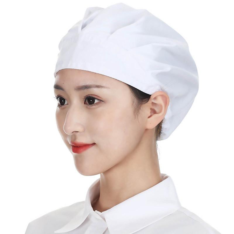 New Elastic Dustproof Cooking Cap Breathable Hotel Cook Cap Kitchen Hat Men Women Workshop Caps Chef Hat Restaurants Accessories