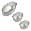2Pcs Oval Cheesecakes Pans NonStick Cake Pans Aluminum Cake Molds