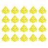 20Pcs Cone Support Stand Pyramid Riser Plastic Set Kit for Canvas Cabinet Door Yellow